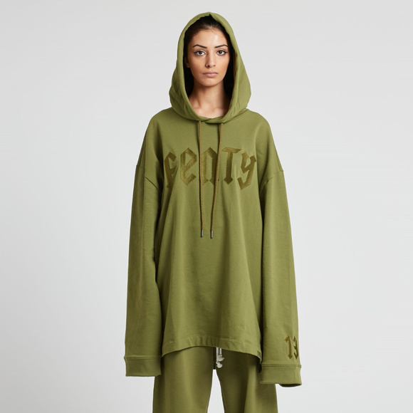 puma olive green sweatshirt